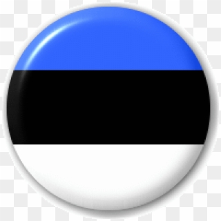 Button Graphic Flag Of Estonia - Estonia Flag Png Clipart