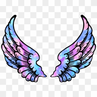 #wings #angel #angelwings #space #galaxy #stars #star - Angel Wings Cut Out Clipart