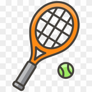 Tennis Racket Emoji Icon - Tennis Racquet Emoji Clipart