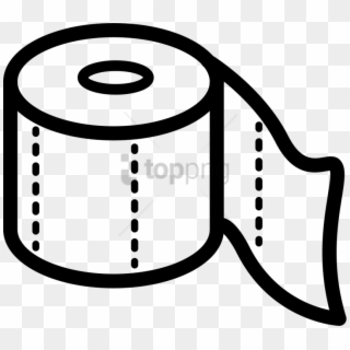 Free Png Toilet Paper Outline Png Image With Transparent - Toilet Paper Roll Silhouette Clipart