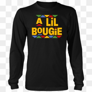 A Lil Bougie Window Pane Long Sleeve T Shirt - Long-sleeved T-shirt Clipart