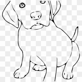 Puppy Clipart Black And White Pup Png Black And White - Puppy Black And White Clipart Transparent Png