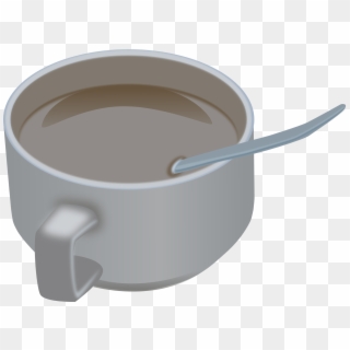 Coffee & Coffee Cup - Spoon In A Cup Clipart - Png Download