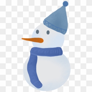 Winter Snowman Blue Mother Png And Psd - Snowman Clipart