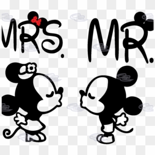 Mickey Mouse Clipart Couple - Mickey E Minnie Desenho - Png Download