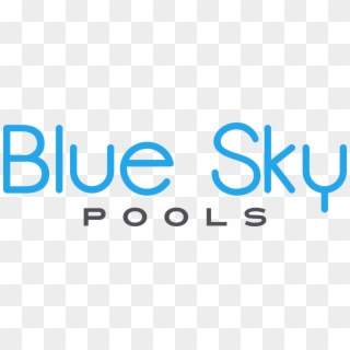 Blue Sky Pool Text Only - Circle Clipart