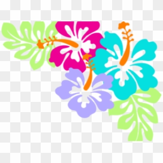 Wave Clipart Moana - Hibiscus Flowers Clip Art - Png Download