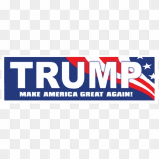 Trump Make America Great Again Bumper Sticker - Carmine Clipart