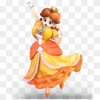 Thiccerwaifus On Twitter - Super Smash Bros Ultimate Daisy Render Clipart