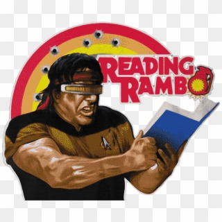 Geordi La Forge Reading Rambo Shirt, Sweater, Hoodie, - Reading Rambo Clipart