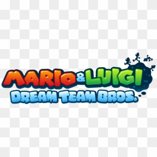 5500 × 2200 In Mario & Luigi - Mario E Luigi Dream Team Logo Clipart