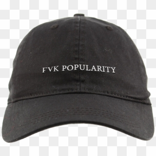 Fvk Popularity - Dad Hat - Blank Black Dad Hat Clipart