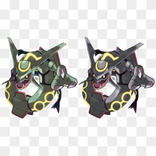 3 By Xous54 - Shiny Vs Normal Rayquaza Clipart
