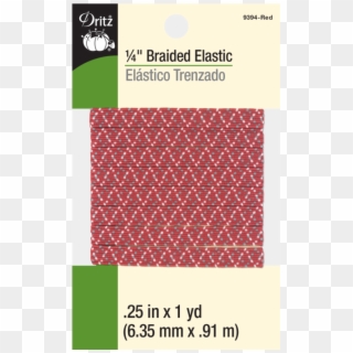 1/4″ Braided Elastic Zigzag Red Multi 1 Yd - Snaps Clipart