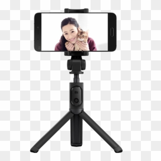 Black - Xiaomi Tripod Selfie Stick Clipart