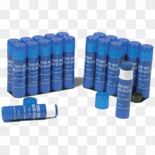 Big Blue Visible Glue Sticks - Blue Stick Glue Clipart