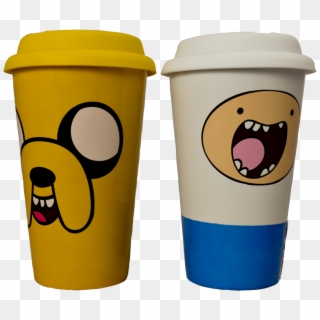 Ceramic Coffee Mug With Lid Set Of 2 - Adventure Time Coffee Cup Clipart