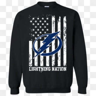 Tampa Bay Lightning Nations Ice Hockey Us Flag Fourth - Sweater Clipart
