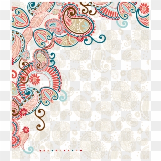 Front Cover - Paisley Border Png Clipart