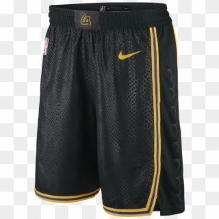 Los Angeles Lakers Nike City Edition Swingman Men's - Los Angeles Lakers Shorts Black Clipart