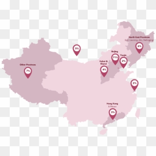 Where They Are From - Map Of China Clipart