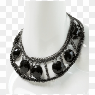 Gunmetal Jewel Collar Necklace Fashion Fab Boutique - Necklace Clipart