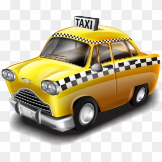 Taxi Car Repair Shop Yellow Cab Clip Art - Cartoon Taxi Png Transparent Png