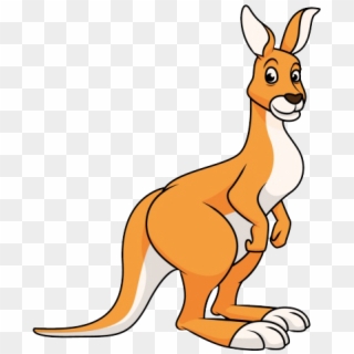Kangaroo Cartoon Free Png Image - Canguro Dibujo A Color Clipart