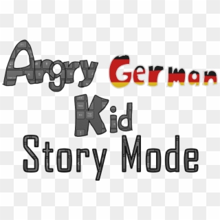 Angry German Kid - Black-and-white Clipart