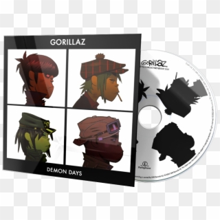Album 3d Face - Gorillaz Demon Days Album Cover Clipart