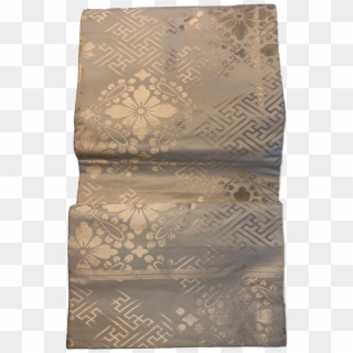 Japanese Obi Creamy White Silk - Motif Clipart
