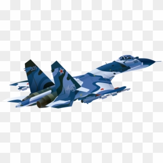 Chinese Fighter Plane - Su27 Clipart