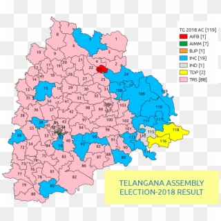 2018 Telangana Legislative Assembly Election - Atlas Clipart