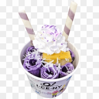 Taro Roll Ice Cream , Png Download - Gelato Clipart