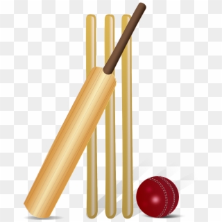 Cricket Cricket Bat Bat Ball Png Image - Cricket Bat And Ball Clip Art Transparent Png