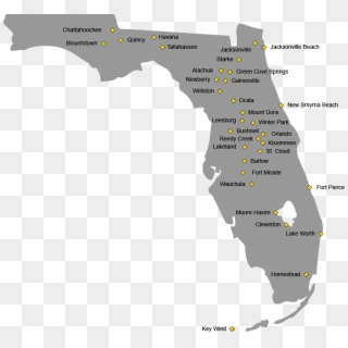 Florida Public Power Map - Map Of Florida Clipart