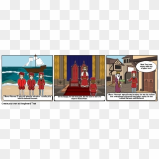 Marco Polo Storyboard - Cartoon Clipart