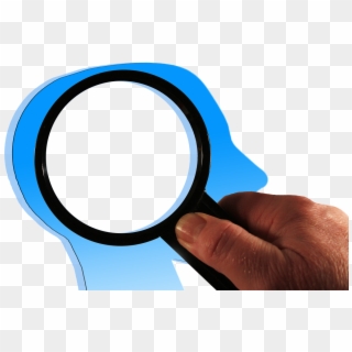 Brain Head Magnifying Glass Png Image - Evaluation Clipart