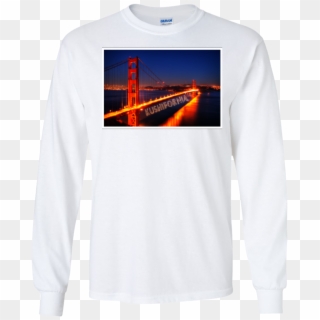 Golden Gate Bridge Long Sleeve - Self-anchored Suspension Bridge Clipart