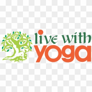 Live With Yoga Logo - Graphic Design Clipart