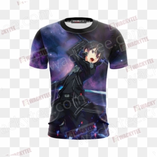 Sword Art Online Kirito Unisex 3d T Shirt Fullprinted - Galaxy Clipart