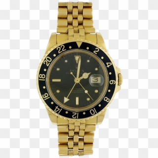 Rolex Gmt Master Yellow Gold Black Nipple Dial With - Rolex Gmt Master 2 Clipart