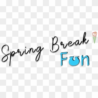 Things To Do For Spring Break - Calligraphy Clipart