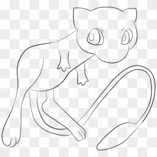 Pokemon Drawing Mew - Mew Lineart Clipart