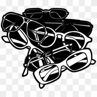 How To Draw Sunglasses - Sunglasses Pile Clipart