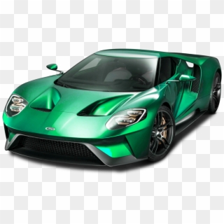 Green Sports Car - Ford Gt Png Clipart