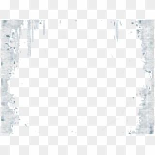Frost Clipart Border - Monochrome - Png Download