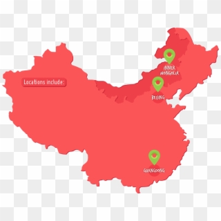 China, Teach In China, China Premier Tefl Internship, - China Flag And Map Clipart