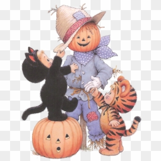 Scarecrow Clipart Vintage , Png Download - Cute Halloween Transparent Png