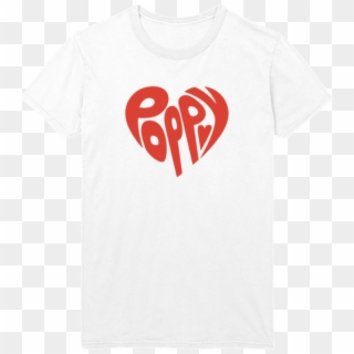 Heart Poppy Tee I'm Poppy - Heart Clipart